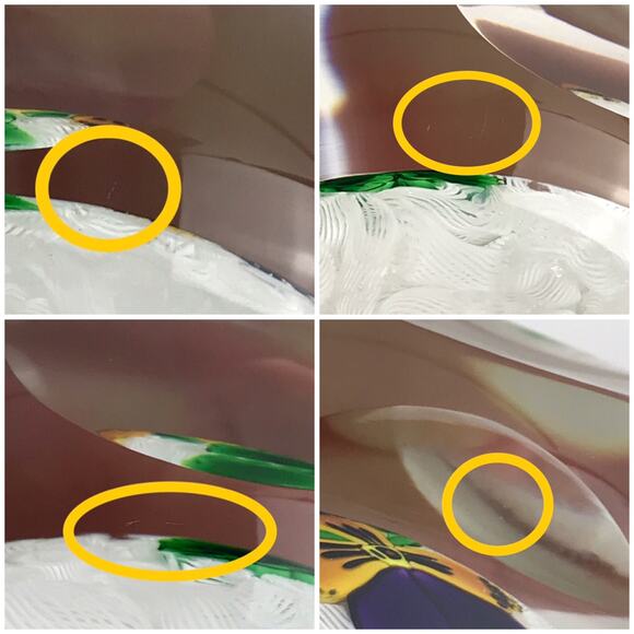 Perthshire 2000C Large Pansy Lampwork Flower Faceted Lace Ground Paperweight COA - Picture 14 of 16